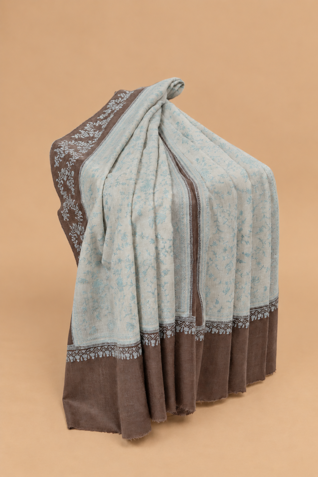 Cerulean Jaali Shawl