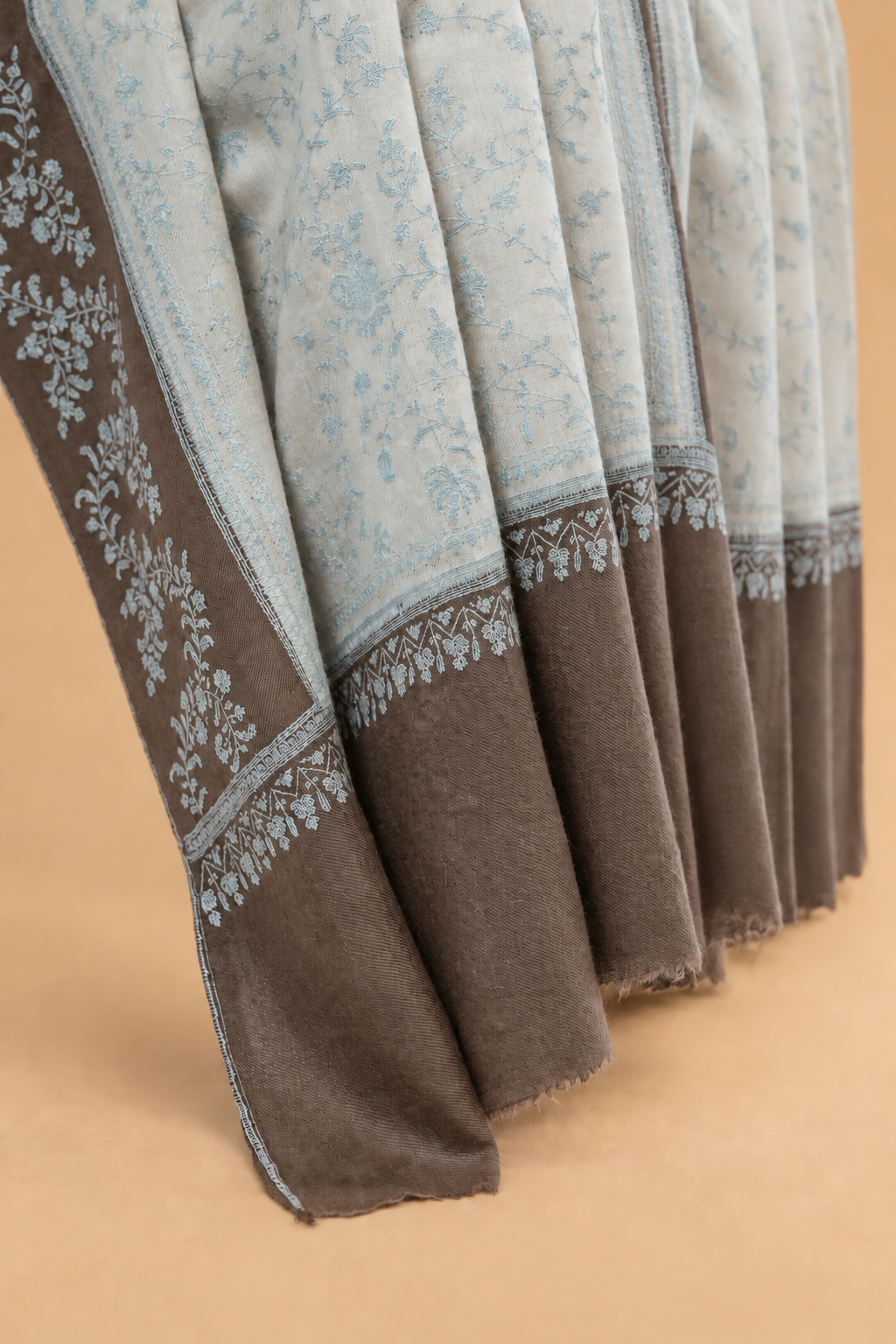 Cerulean Jaali Shawl