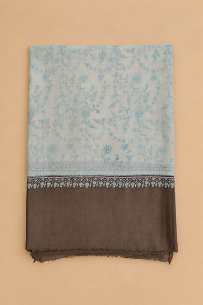 Cerulean Jaali Shawl