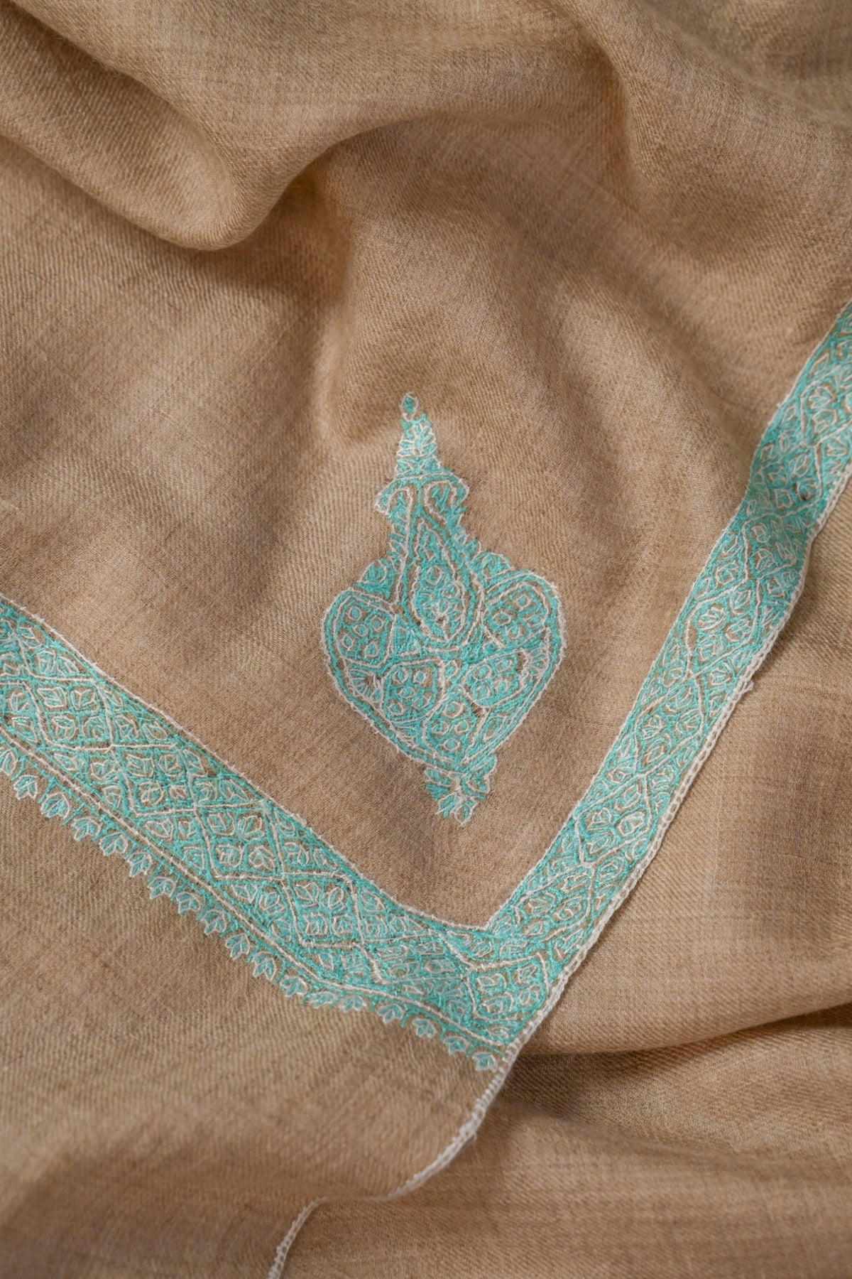 Turquoise Hashidar Shawl