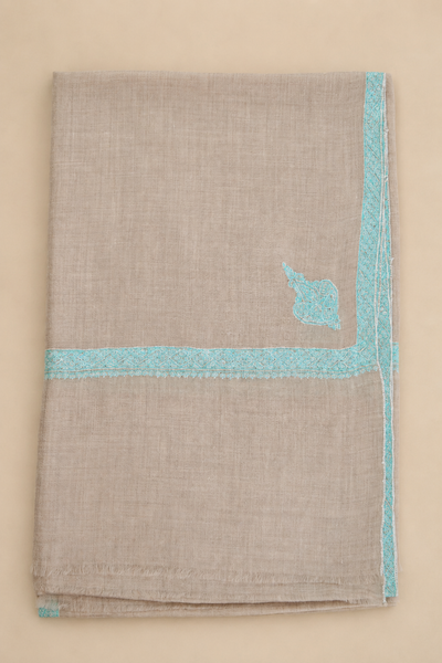 Turquoise Hashidar Shawl