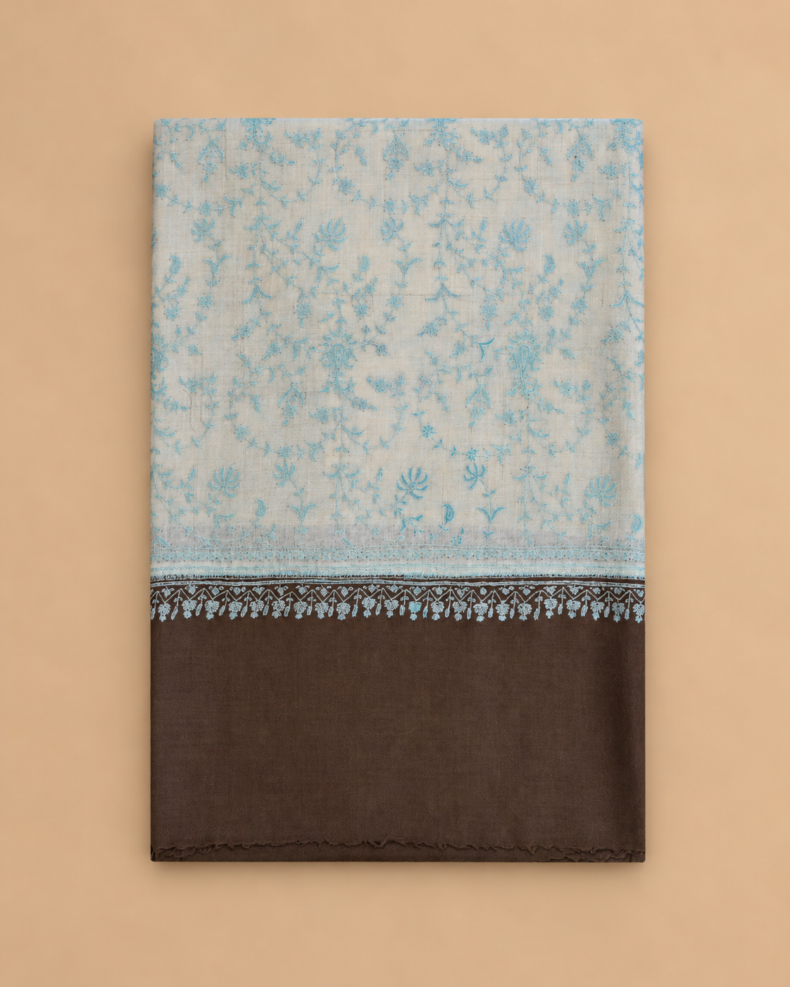 Cerulean Jaali Shawl