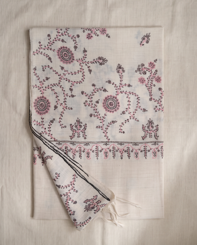 Blush Jaal Shawl